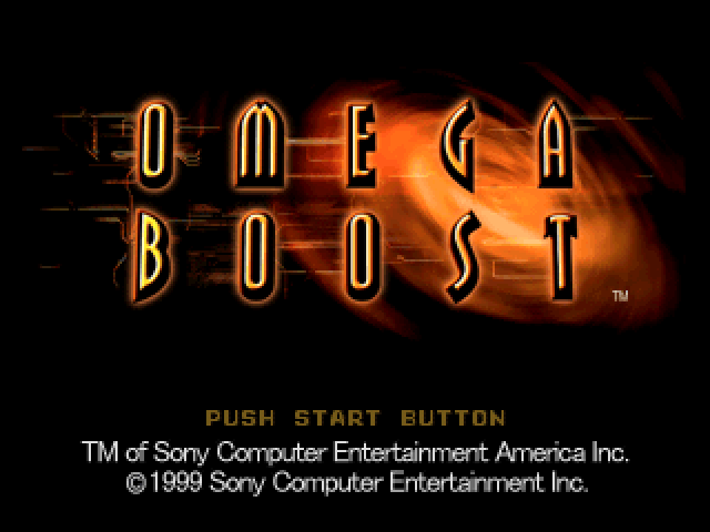 Omega Boost — Title screen
