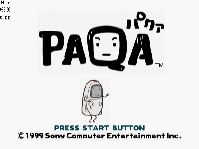 PAQA — Title screen