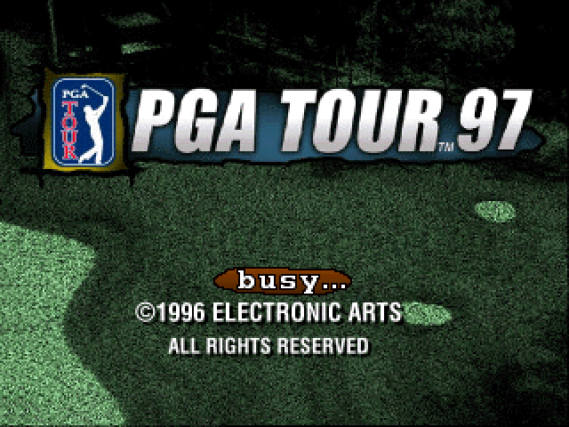PGA Tour 97 — Title screen