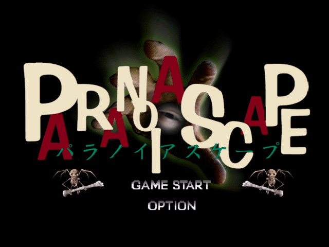 Paranoia Scape — Title screen