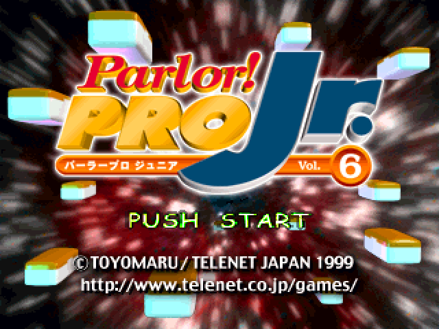 Parlor! Pro Jr. Vol. 6 : CR Tsumo Tsumo Tengoku Nan 2-kyoku — Title screen