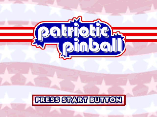Patriotic Pinball — Title screen