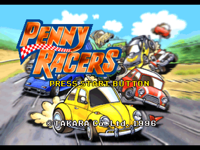 Penny Racers — Title screen