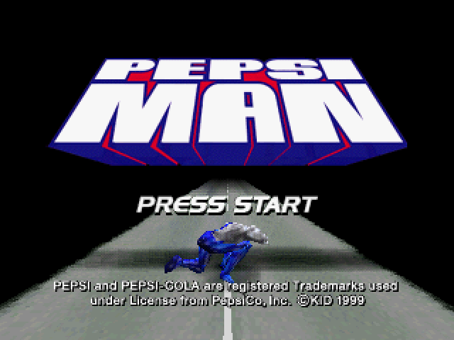 Pepsiman — Title screen