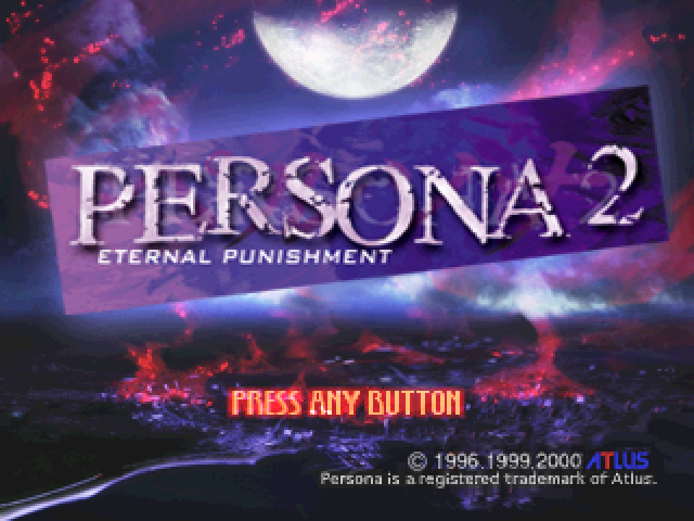 Persona 2 : Eternal Punishment — Title screen