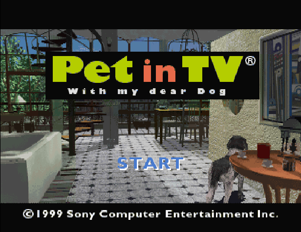 Pet in TV : With My Dear Dog — Title screen