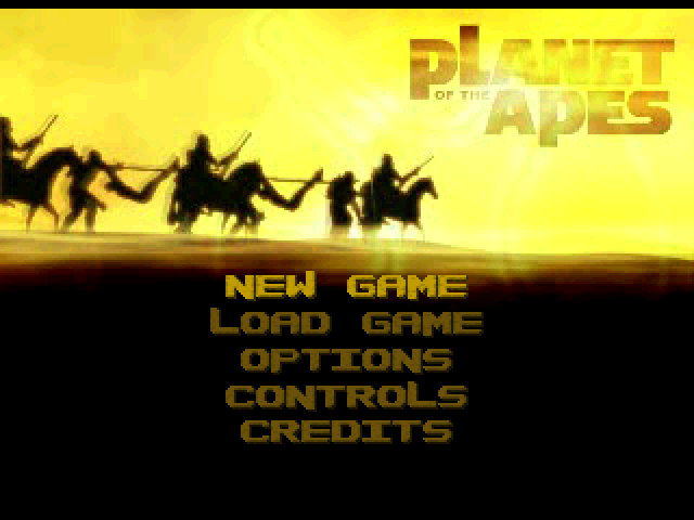 Planet of the Apes — Title screen