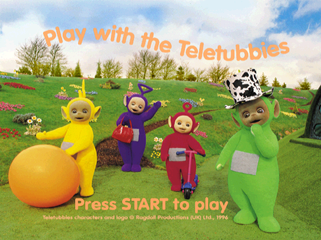 Play with the Teletubbies — Title screen