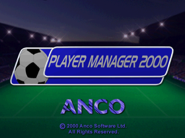 Player Manager 2000 — Title screen