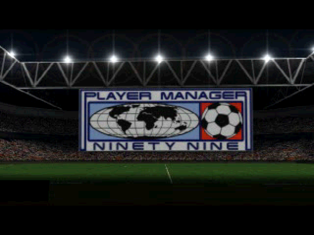 Player Manager Ninety Nine — Title screen