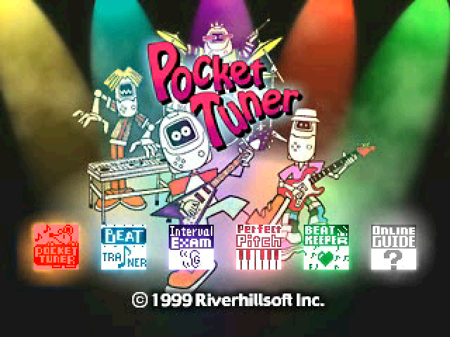 Pocket Tuner — Title screen