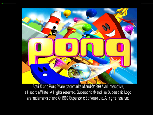 Pong — Title screen