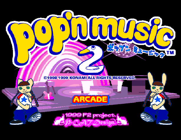 Pop'n Music 2 — Title screen
