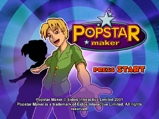 Popstar Maker — Title screen