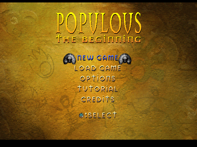 Populous : The Beginning — Title screen