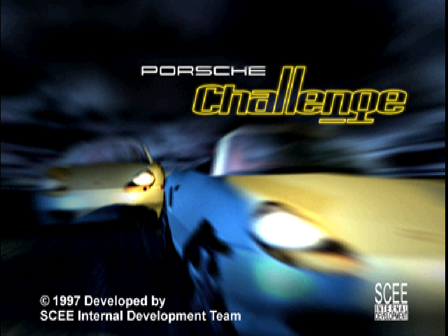 Porsche Challenge — Title screen