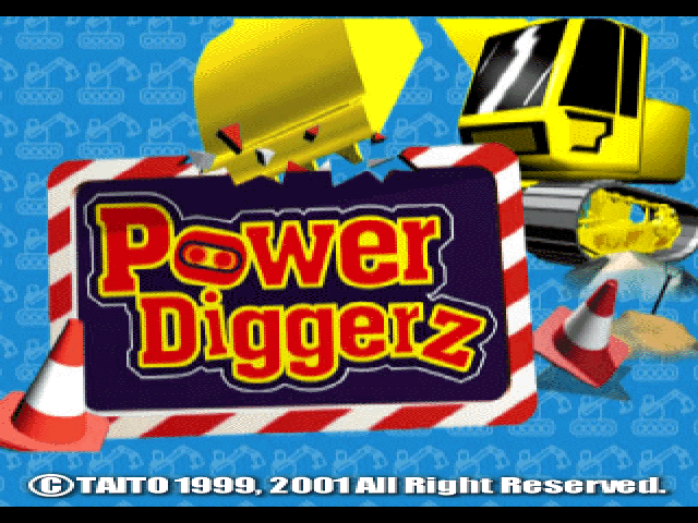 Power Diggerz — Title screen