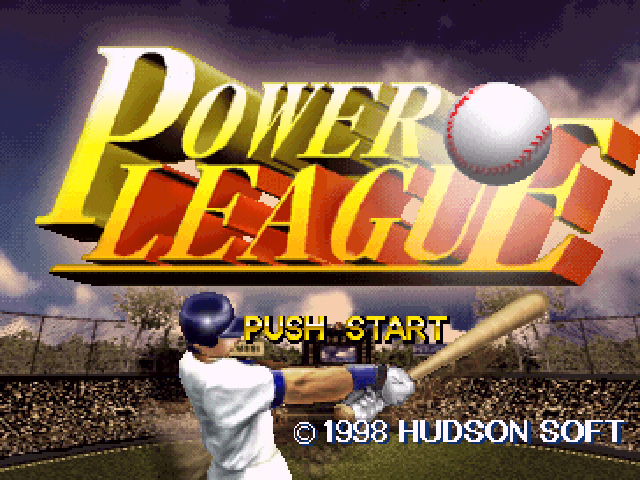 Power League — Title screen