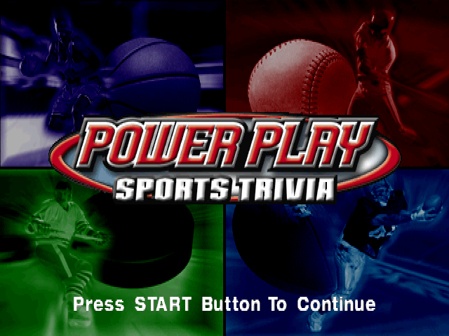 Power Play : Sports Trivia — Title screen