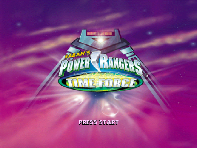 Power Rangers : Time Force — Title screen