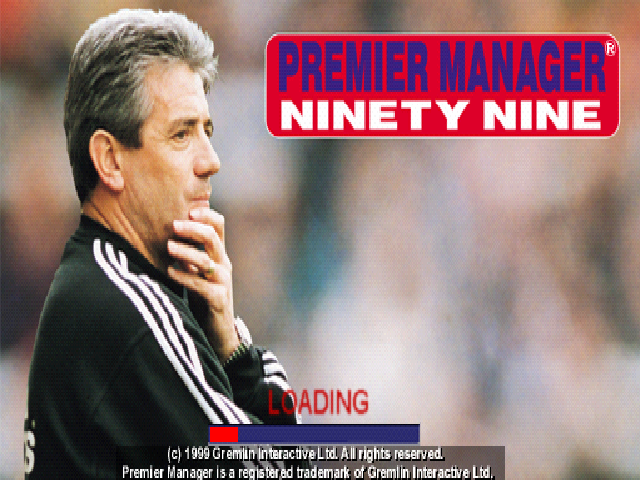 Premier Manager Ninety Nine — Title screen