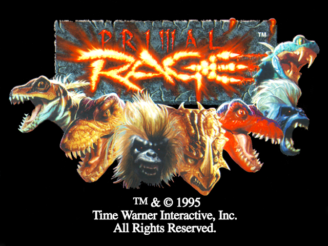 Primal Rage — Title screen