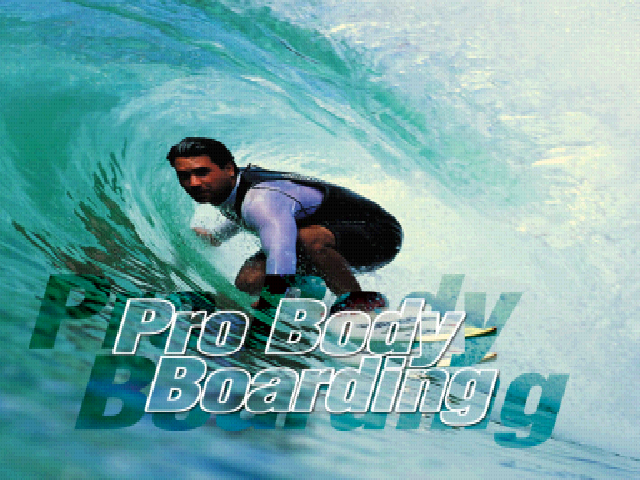 Pro Body Boarding — Title screen