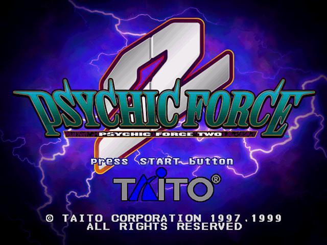 Psychic Force 2 — Title screen