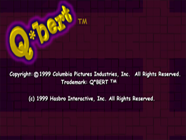 Q*bert — Title screen