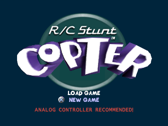 R/C Stunt Copter — Title screen