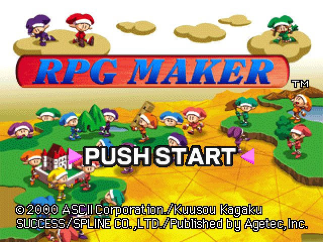 RPG Maker — Title screen
