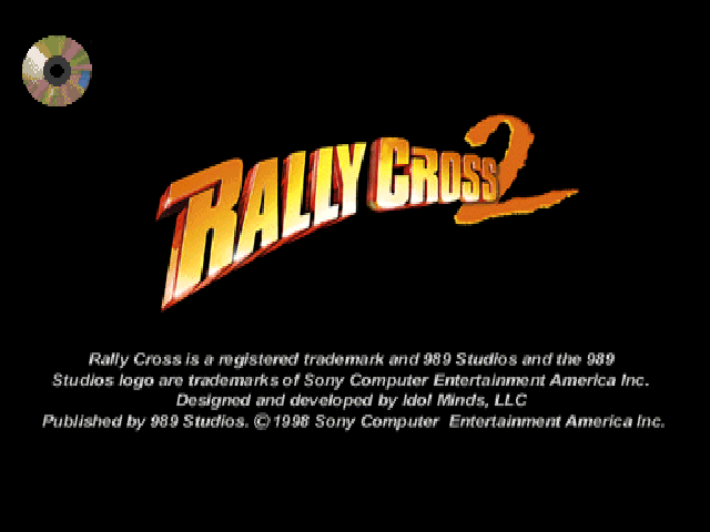 Rally Cross 2 — Title screen