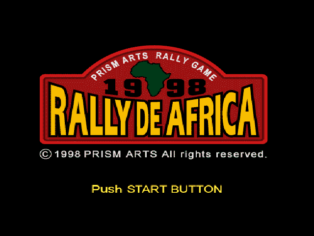 Rally de Africa — Title screen