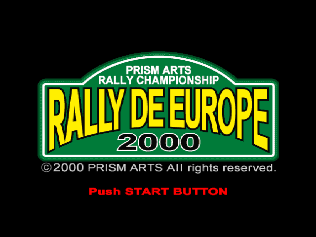 Rally de Europe — Title screen