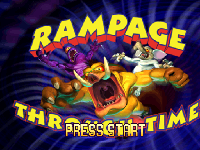 Rampage : Through Time — Title screen