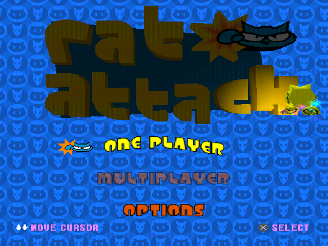Rat Attack! — Title screen