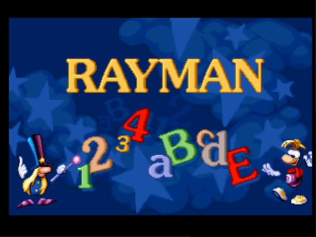 Rayman Brain Games — Title screen