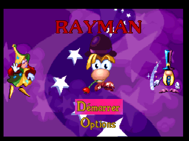 Rayman Junior — Title screen