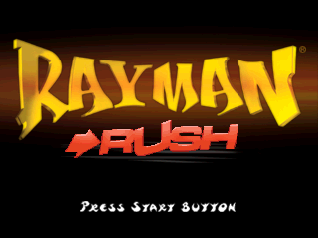 Rayman Rush — Title screen