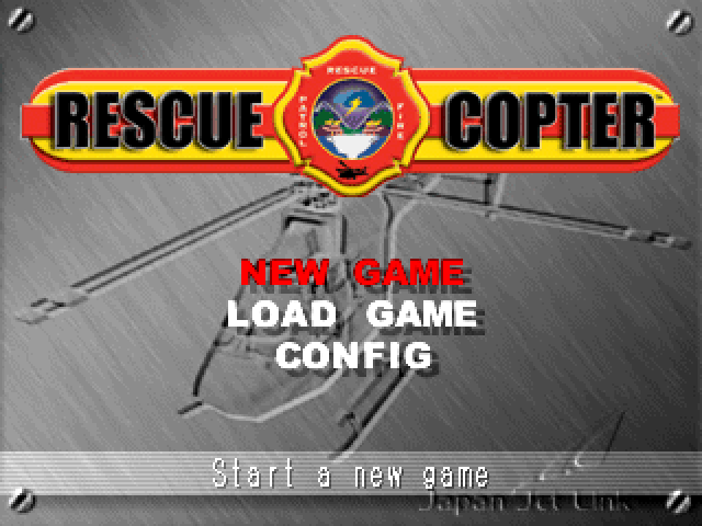 Rescue Copter — Title screen