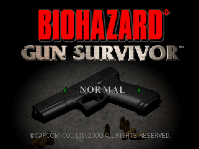 Resident Evil : Survivor — Title screen