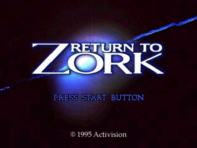 Return to Zork — Title screen