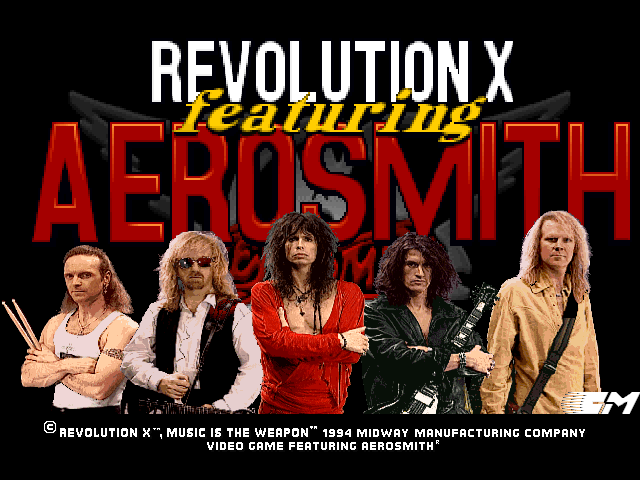 Revolution X : Music Is the Weapon — Title screen