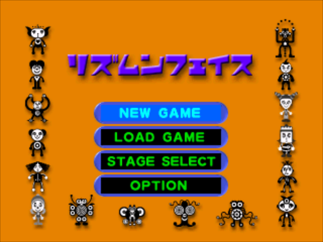 Rhythm 'N' Face — Title screen