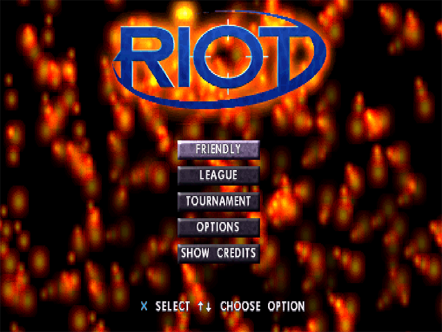 Riot — Title screen