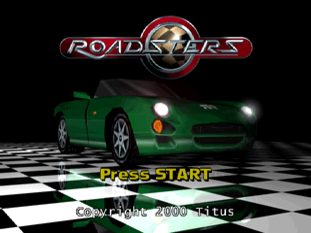 Roadsters — Title screen