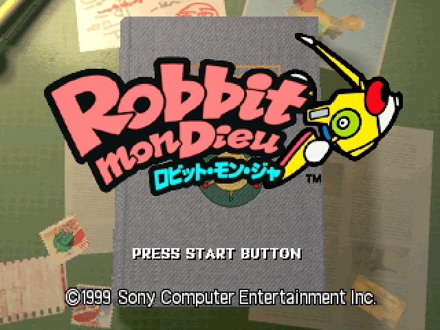 Robbit mon Dieu — Title screen