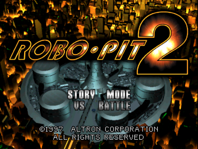 Robo Pit 2 — Title screen