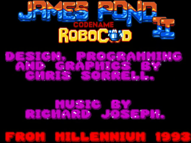 Robocod : James Pond II — Title screen