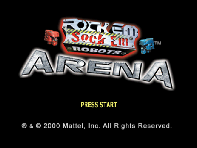 Rock 'Em Sock 'Em Robots Arena — Title screen